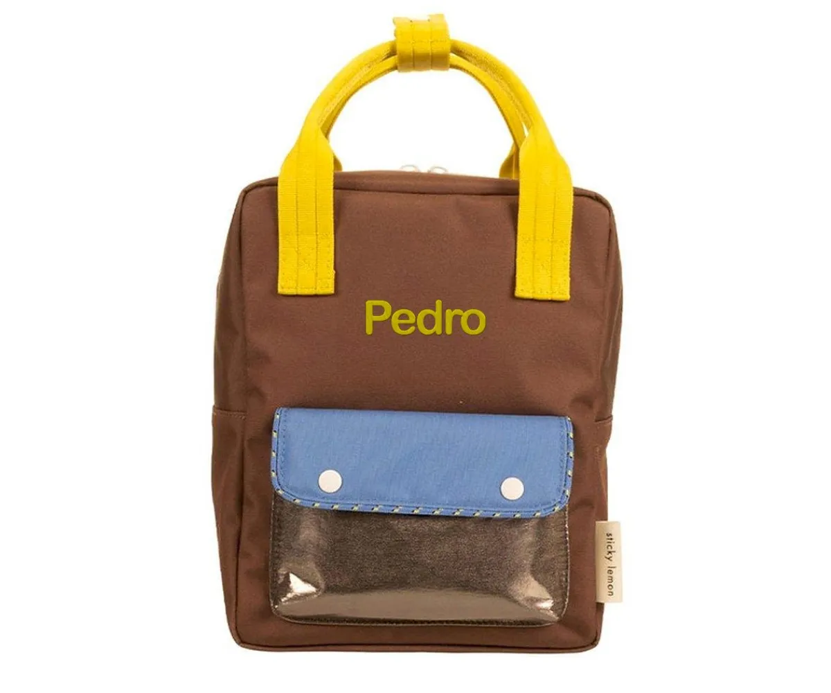 Mochilas Preescolar^Sticky Lemon Mochila Pequeña Better Together Bronze Brown Personalizable