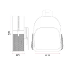 Mochilas Preescolar^Kidzroom Mochila Pequeña Hello Kitty Follow the Rainbow