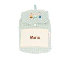 Outlet Mochila Pequeña Vichy The Three Little Pigs Personalizable Mochilas Preescolar|Mochilas Guardería