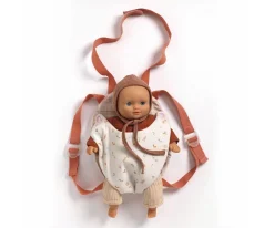 Accesorios Para Muñecas^Djeco Mochila Portabebé Pomea para Muñeco Lavender