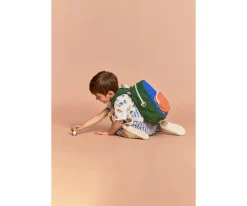 Mochilas Preescolar^Hindbag Mochila Preescolar Romy Tricolor Azul Eléctrico Personalizable