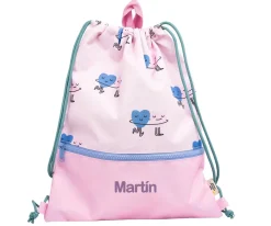 Mochilas Saco Infantiles^The Cotton Cloud Mochila Saco Dancing Hearts Personalizable