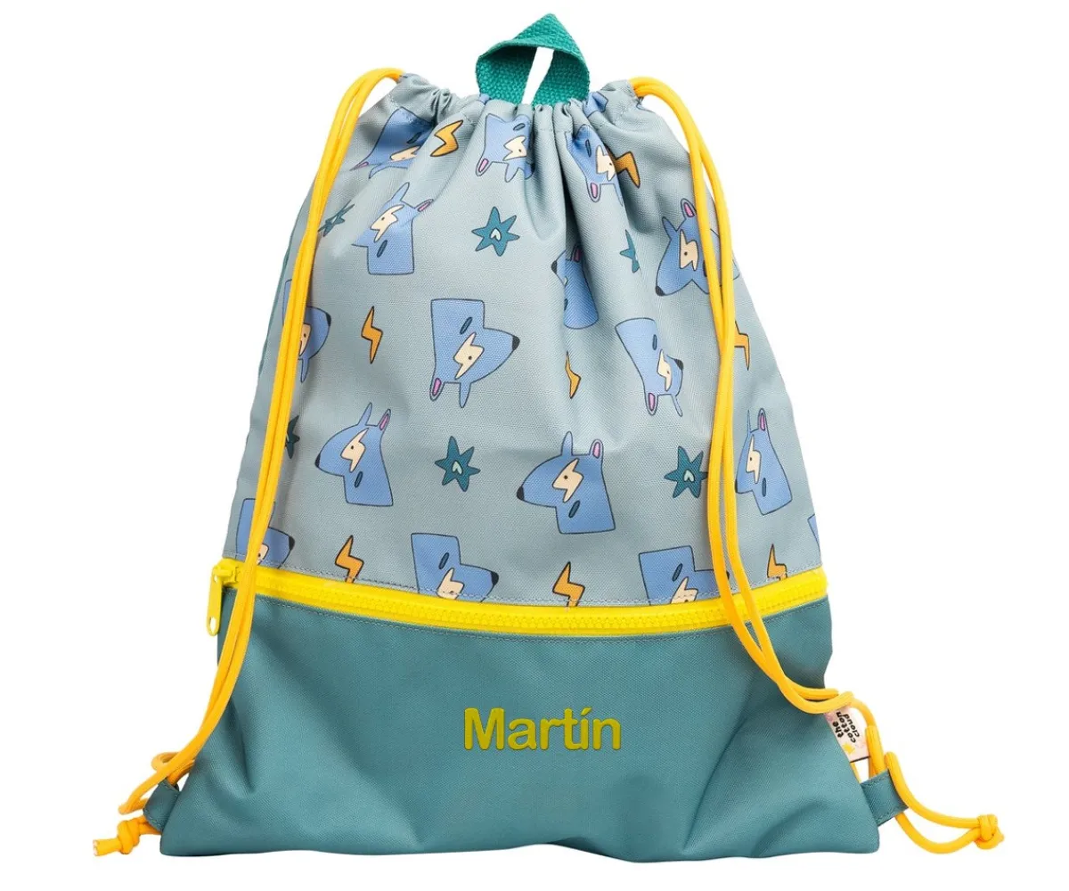 Mochilas Saco Infantiles^The Cotton Cloud Mochila Saco Funky Dogs Personalizable