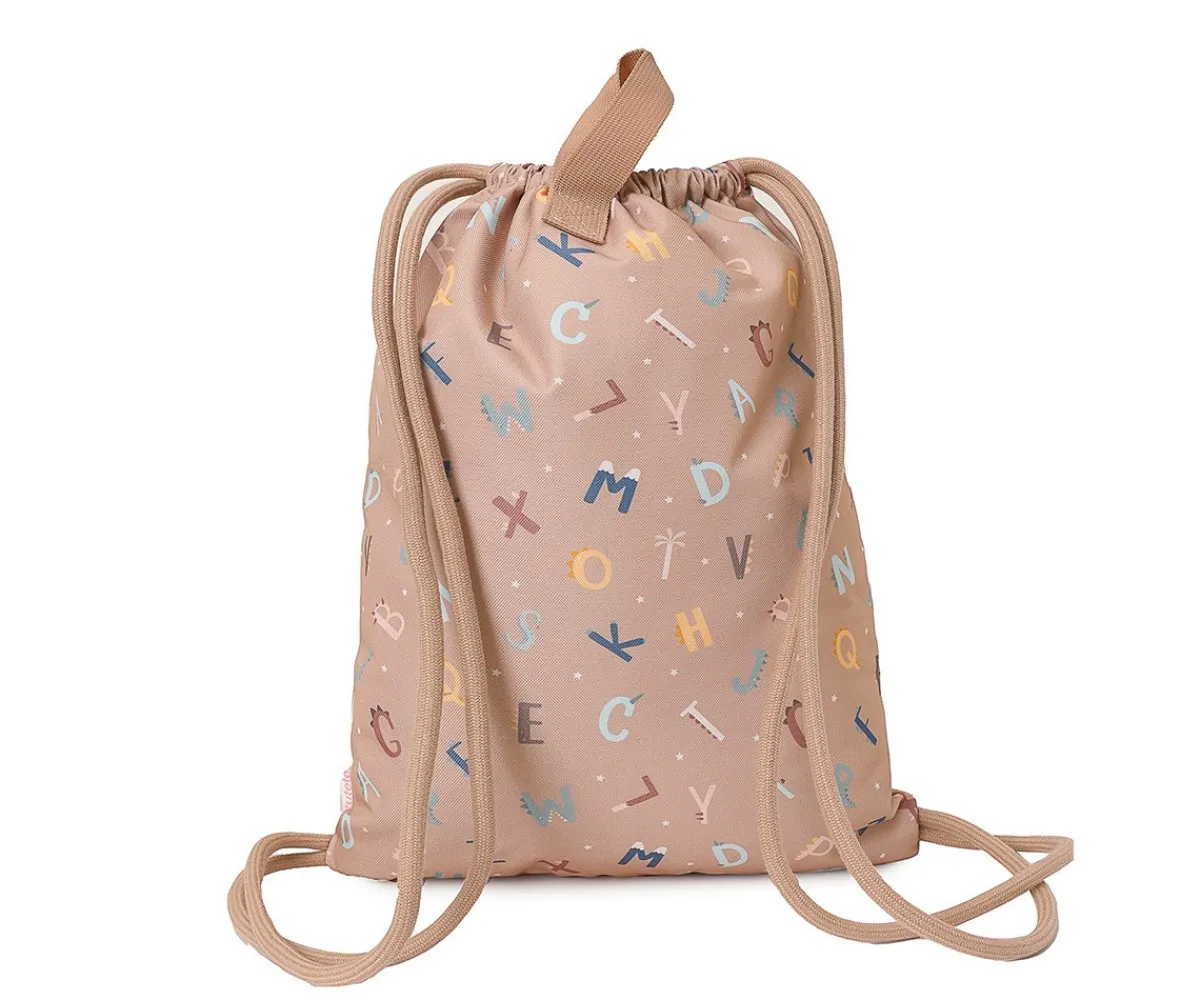 Colecciones Vuelta Al Cole^Tutete Mochila Saco Impermeable Funny Letters Personalizable