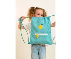 Mochilas Saco Infantiles^The Cotton Cloud Mochila Saco Lola Limón Personalizable