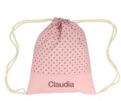 Mochilas Saco Infantiles^Cristina de Jos'h Mochila Saco Mini Star Pink Personalizable