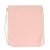 Mochilas Saco Infantiles^Cristina de Jos'h Mochila Saco Nordic Check Blush Personalizable