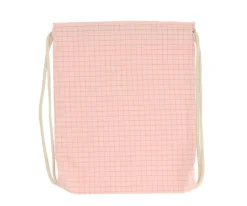 Mochilas Saco Infantiles^Cristina de Jos'h Mochila Saco Nordic Check Blush Personalizable
