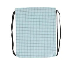 Mochilas Saco Infantiles^Cristina de Jos'h Mochila Saco Nordic Check Blue Personalizable