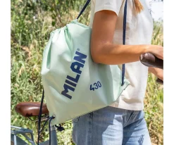 Mochilas Saco Infantiles^Milan Mochila Saco Personalizable Colección 430 Since 1918 Verde