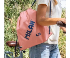 Mochilas Saco Infantiles^Milan Mochila Saco Personalizable Colección 430 Since 1918 Rosa