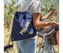 Mochilas Saco Infantiles^Milan Mochila Saco Personalizable Colección 430 Since 1918 Azul Marino