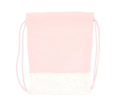 Mochilas Saco Infantiles^Cristina de Jos'h Mochila Saco Rainbow Dots Rosa Personalizable