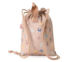 Colecciones Vuelta Al Cole^Tutete Mochila Saco Tela Funny Letters Personalizable