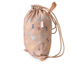 Colecciones Vuelta Al Cole^Tutete Mochila Saco Tela Funny Letters Personalizable