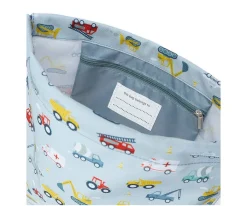 Mochilas Saco Infantiles^A Little Lovely Company Mochila Saco Vehicles Personalizable