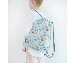 Mochilas Saco Infantiles^A Little Lovely Company Mochila Saco Vehicles Personalizable