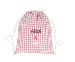Outlet Mochila Saco Vichy Ballet Personalizable Colecciones Vuelta Al Cole|Mochilas Saco Infantiles