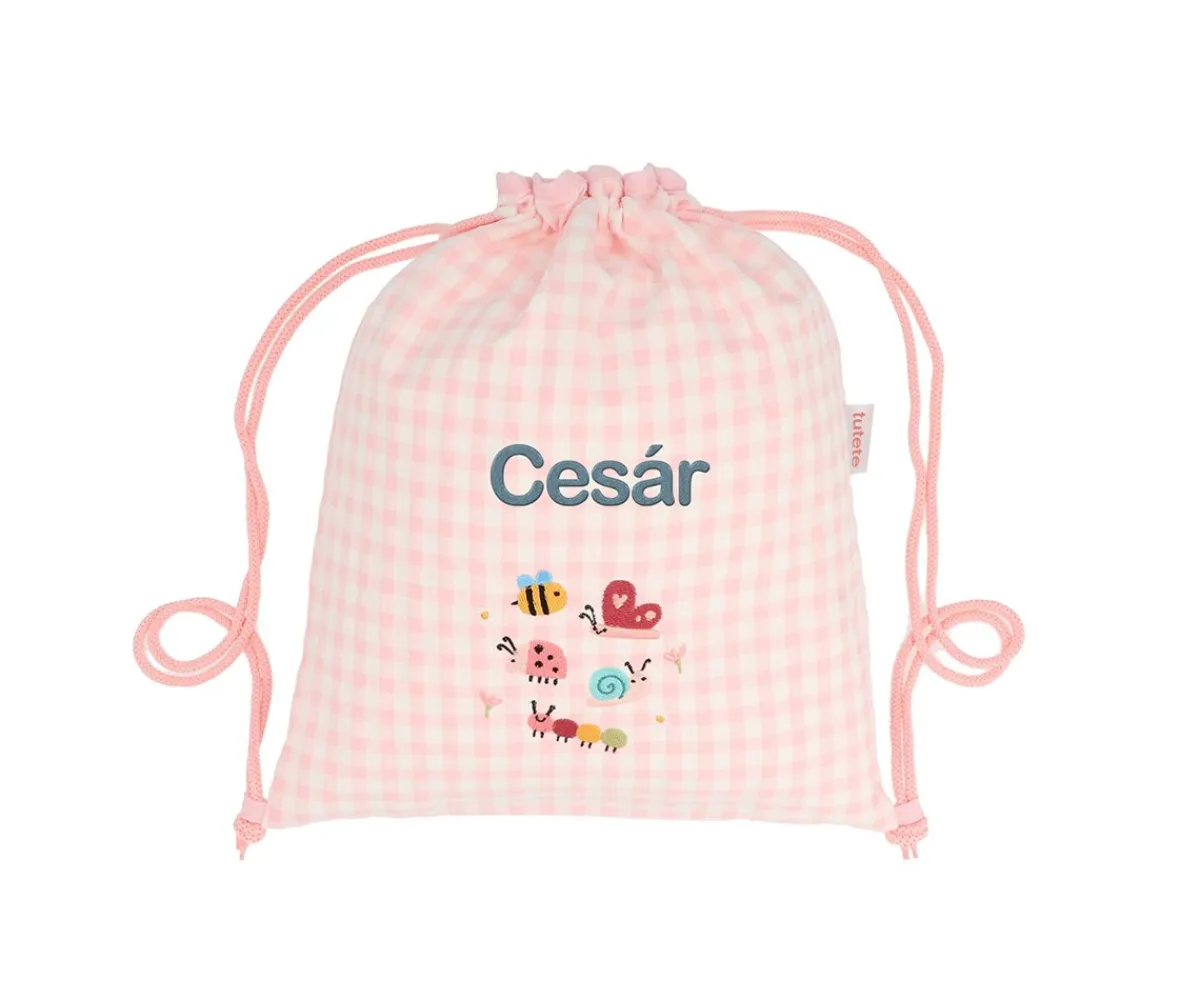 Clearance Mochila Saco Vichy Bugs Personalizable Mochilas Saco Infantiles|Colecciones Vuelta Al Cole