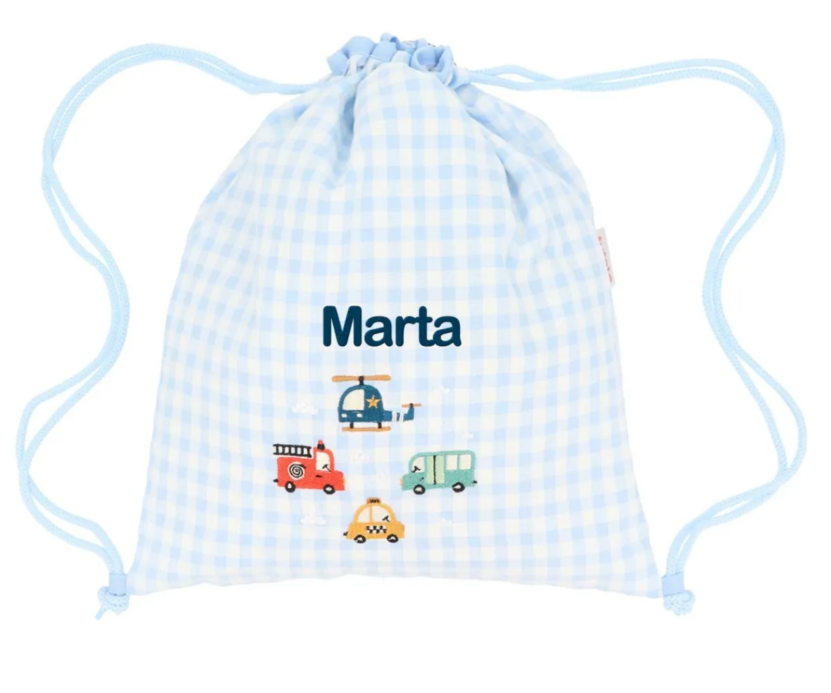 Discount Mochila Saco Vichy City Cars Personalizable Colecciones Vuelta Al Cole|Mochilas Saco Infantiles