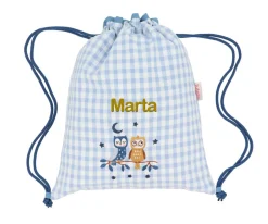 Colecciones Vuelta Al Cole^Tutete Textil Mochila Saco Vichy Magical Forest Personalizable