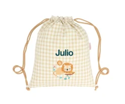 New Mochila Saco Vichy Savannah Personalizable Mochilas Saco Infantiles|Colecciones Vuelta Al Cole