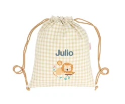 New Mochila Saco Vichy Savannah Personalizable Mochilas Saco Infantiles|Colecciones Vuelta Al Cole