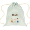 Mochila Saco Vichy The Three Little Pigs Personalizable Colecciones Vuelta Al Cole|Mochilas Saco Infantiles