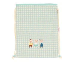 Mochila Saco Vichy The Three Little Pigs Personalizable Colecciones Vuelta Al Cole|Mochilas Saco Infantiles