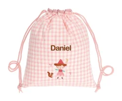 Sale Mochila Saco Vichy Wild Fairies Personalizable Mochilas Saco Infantiles|Colecciones Vuelta Al Cole