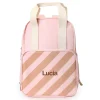 Mochilas Escolares^Monnëka Mochila Scout Stripes Pink Personalizable