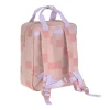 Mochilas Preescolar^Lassig Mochila Square Pattern Party Rose / Lilac Personalizable