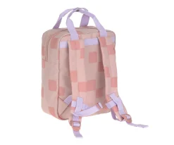 Mochilas Preescolar^Lassig Mochila Square Pattern Party Rose / Lilac Personalizable