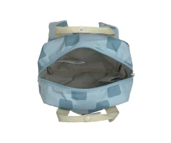 Mochilas Preescolar^Lassig Mochila Square Pattern Party Blue / Green Personalizable