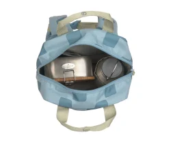 Mochilas Preescolar^Lassig Mochila Square Pattern Party Blue / Green Personalizable