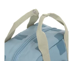 Mochilas Preescolar^Lassig Mochila Square Pattern Party Blue / Green Personalizable