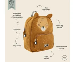 Mochilas Preescolar^Trixie Mochila GRANDE Mr. Tiger Personalizable