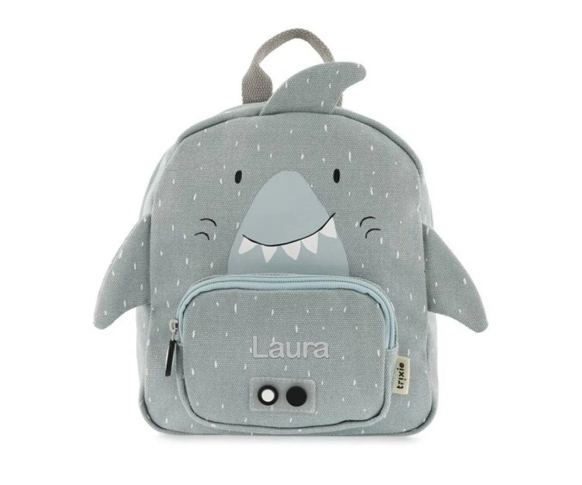 Mochilas Preescolar^Trixie Mochila GRANDE Mr. Shark Personalizable