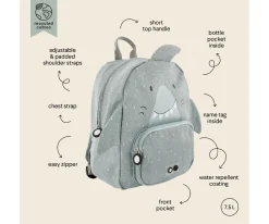 Mochilas Preescolar^Trixie Mochila GRANDE Mr. Shark Personalizable