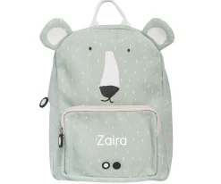 Mochilas Preescolar^Trixie Mochila GRANDE Mr. Polar Bear con Llavero Personalizado