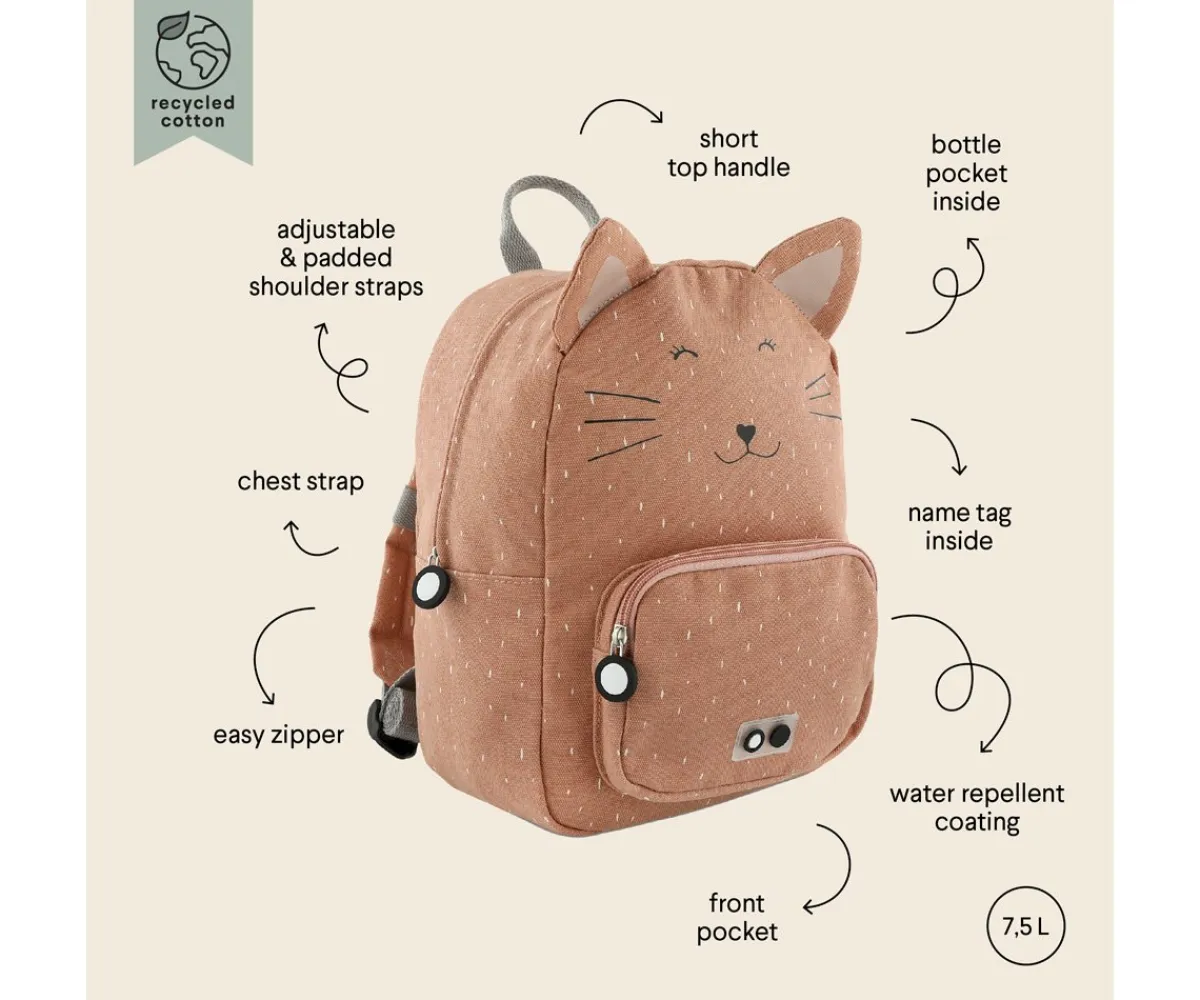 Mochilas Preescolar^Trixie Mochila GRANDE Mrs. Cat Personalizable