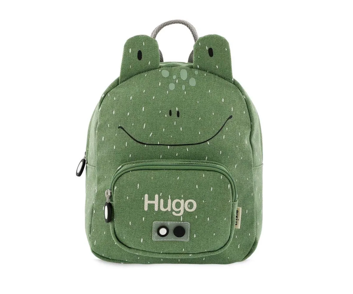 Mochilas Guardería^Trixie Mochila PEQUEÑA Mr. Frog con Llavero Personalizado