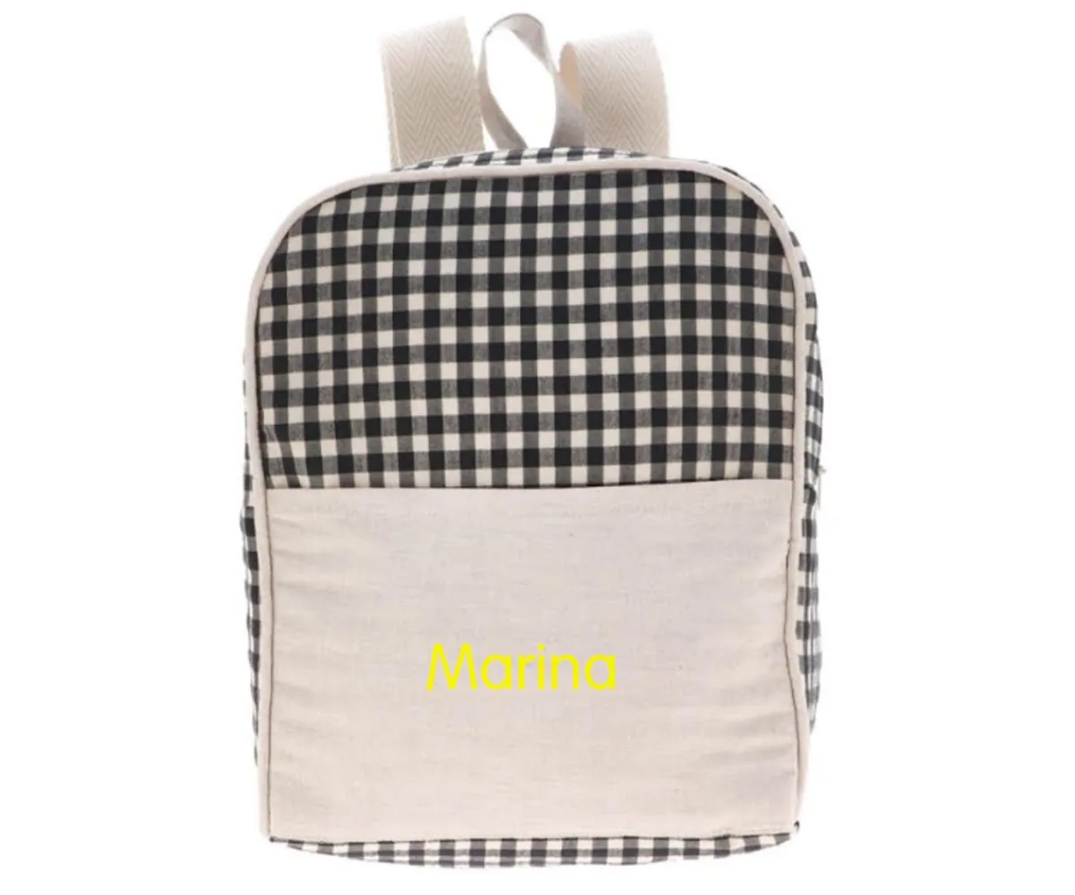 Discount Mochila Vichy Negro Personalizable Mochilas Guardería|Mochilas Preescolar