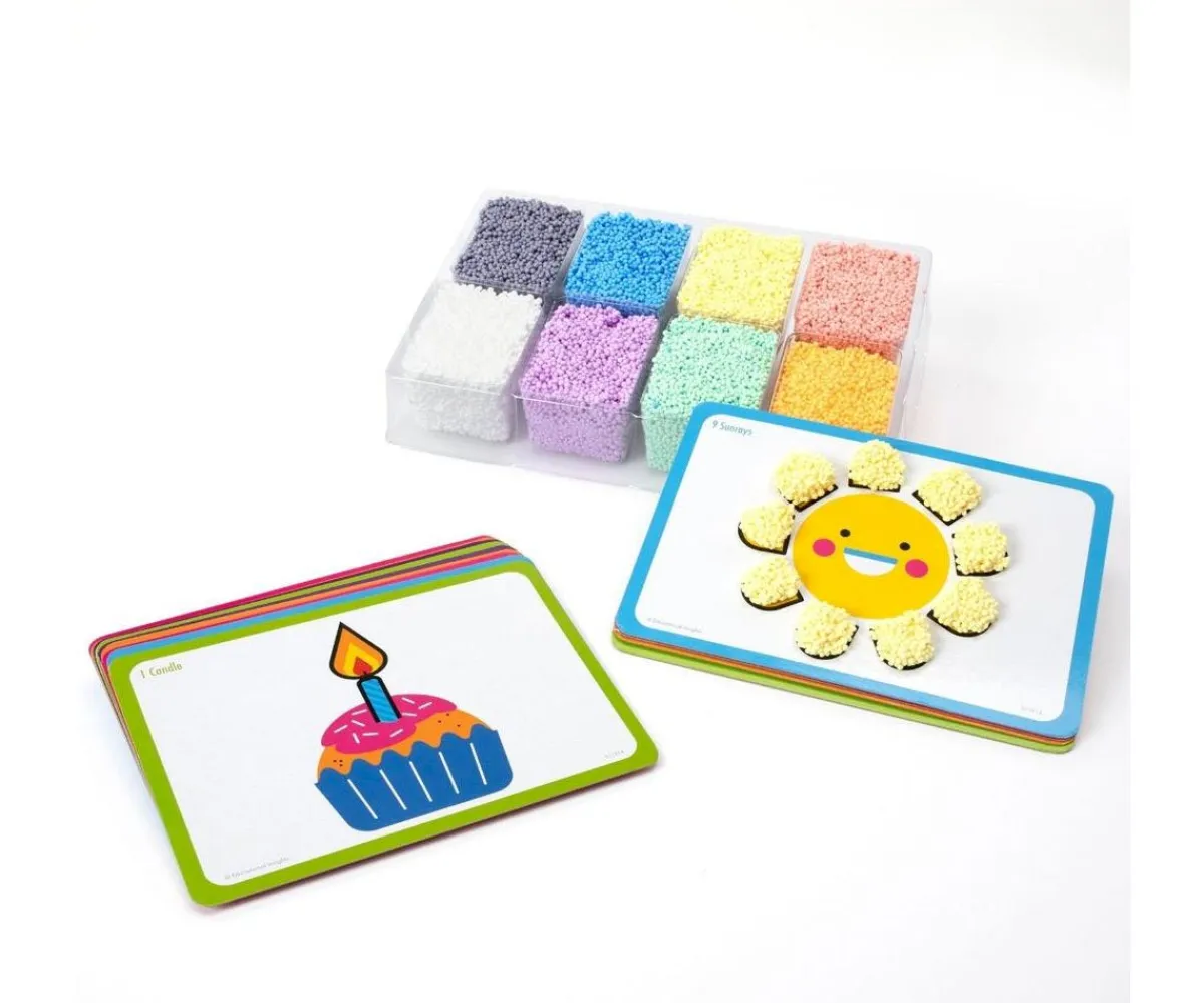 Hot Moldea Playfoam Shape & Learn Counting Cards Niños Manualidades Para Niños|Juguetes Niños 5 Años
