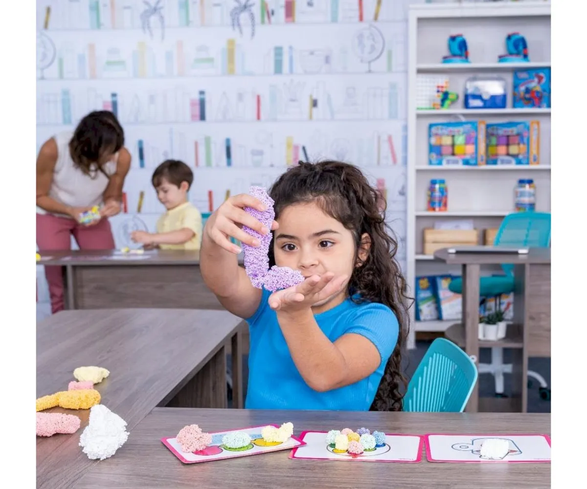 Hot Moldea Playfoam Shape & Learn Counting Cards Niños Manualidades Para Niños|Juguetes Niños 5 Años
