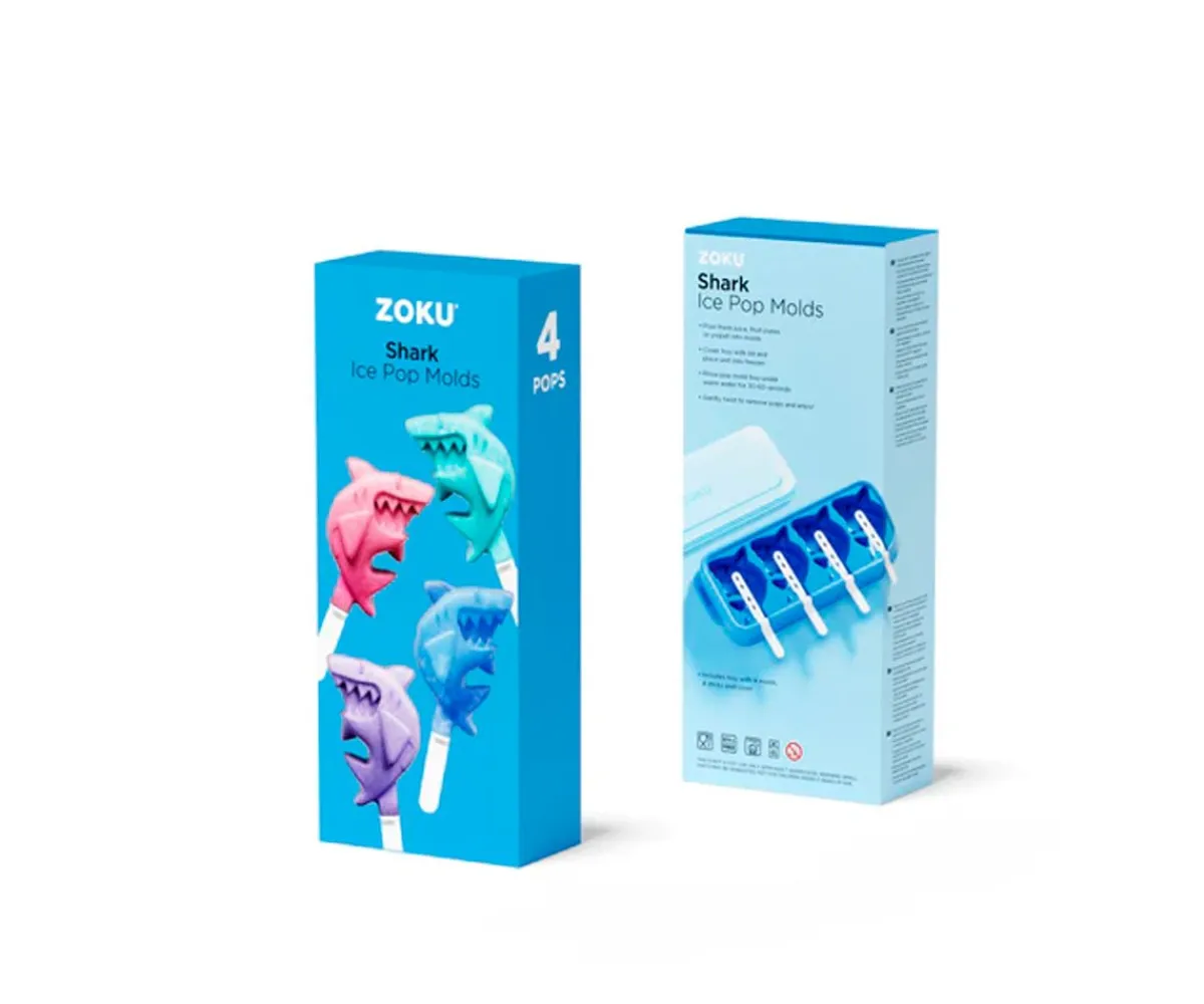 Utensilios De Cocina Para Niños^Zoku Moldes para Helado Shark