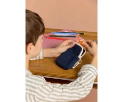 Bolsos^Hindbag Monedero Infantil Billy Navy-Gris Metalizado