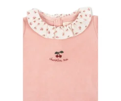Ropa Infantil^Konges Slojd Mono Miffa con Volantes Mellow Rose GOTS