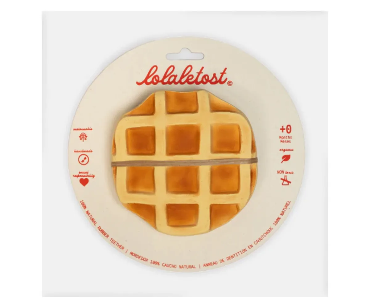 Mordedores^Lolaletost Mordedor Bebé Rafa Le Waffle
