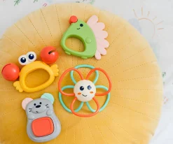 Mordedor con Botón Ratoncito Mordedores|Juguetes Para Recién Nacidos